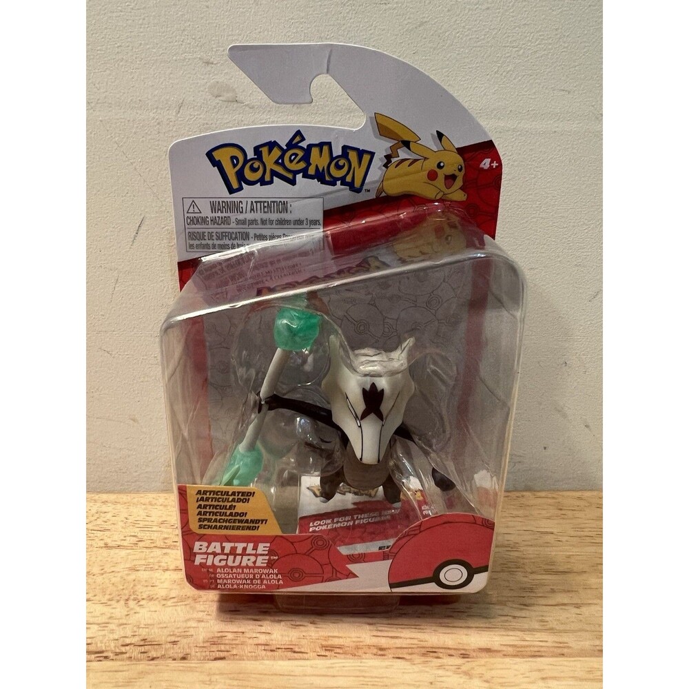 Pokemon Battle Figure Alolan Marowak 3" Jazwares NEW Sealed